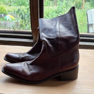 Frye Dark Brown Leather Women's Boots